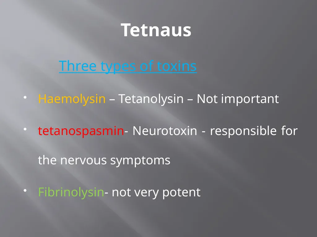 CLOSTRIDIAL DISEASES Introduction Clostridial - slide 16 of 55