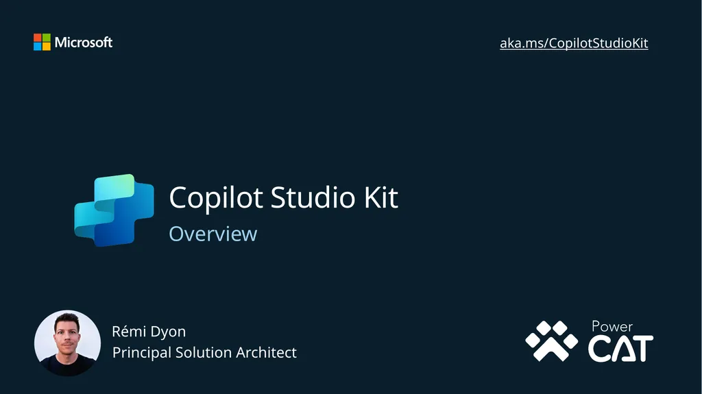 Copilot Studio Kit Overview - slide 1 of 45