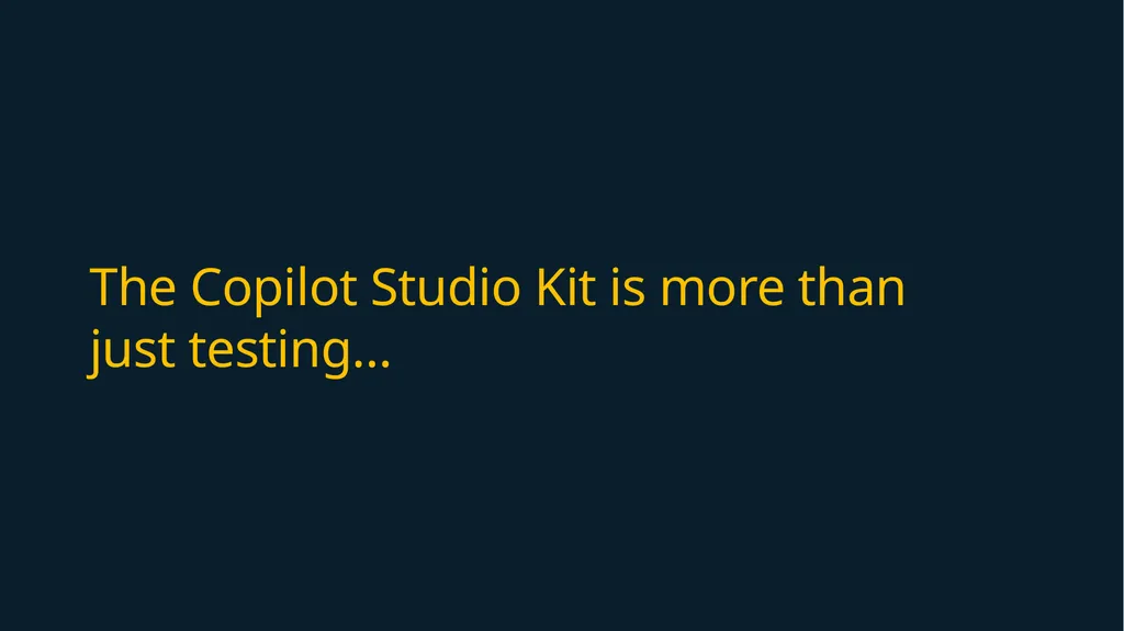 Copilot Studio Kit Overview - slide 36 of 45