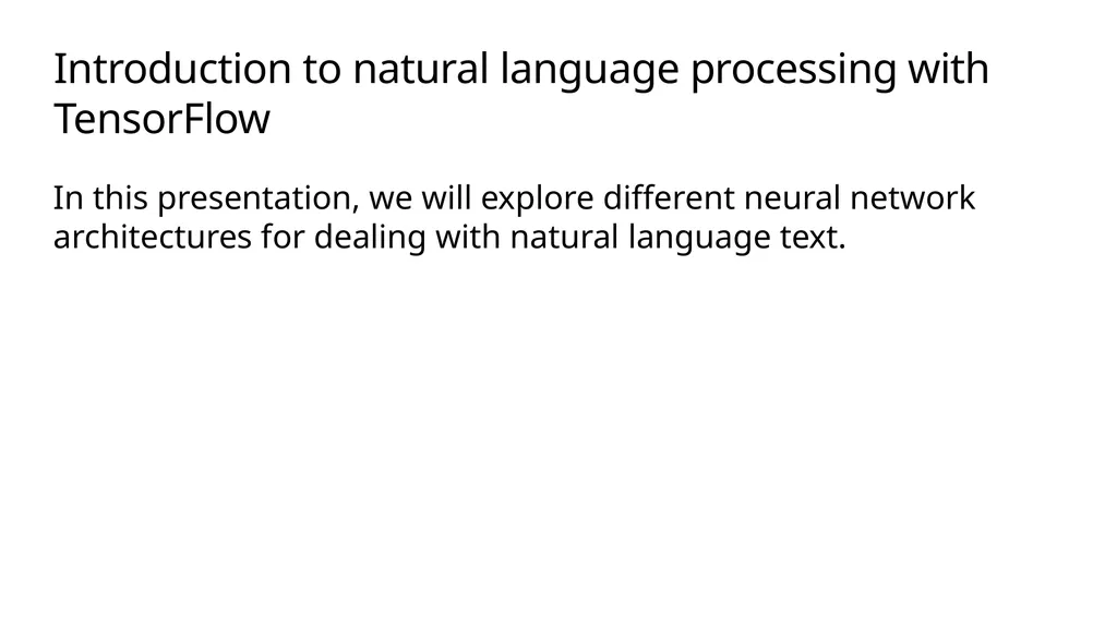 Title Speaker Name Introduction to natural - slide 7 of 26