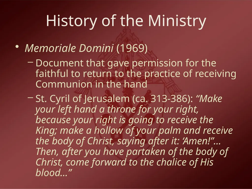 “For I received from the Lord what I also handed - slide 34 of 46