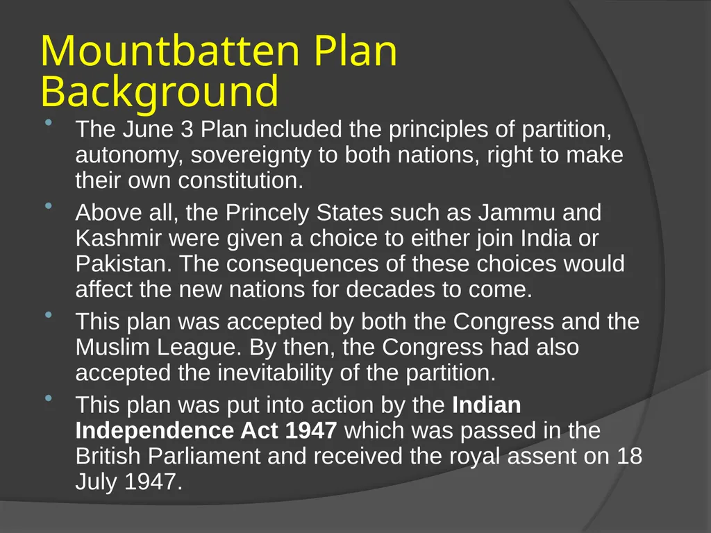 INDIAN INDEPENDENCE ACT 1947 - slide 6 of 10