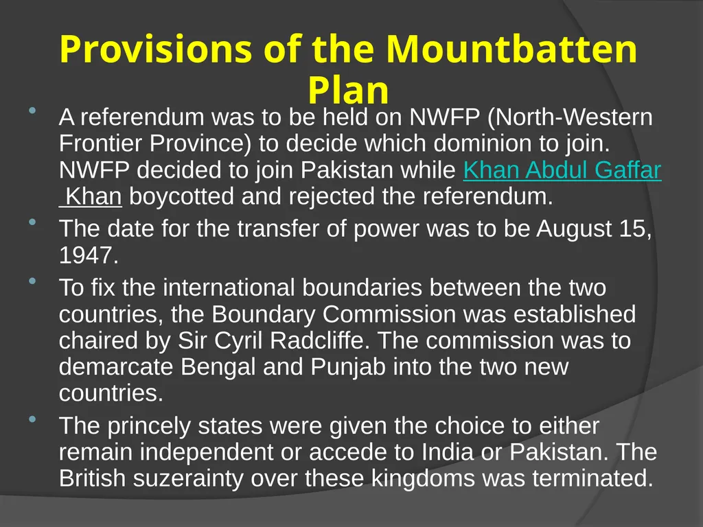 INDIAN INDEPENDENCE ACT 1947 - slide 8 of 10