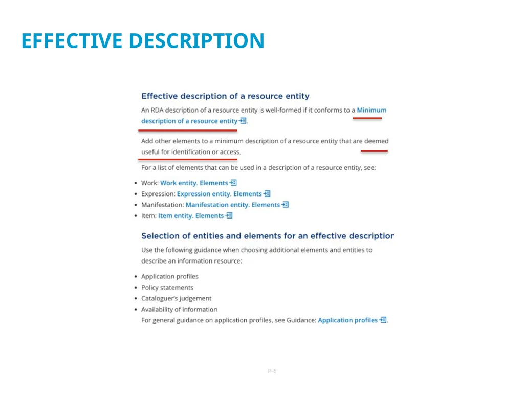 29/10/2021 APPLICATION PROFILES: A PRACTICAL GUIDE - slide 5 of 19
