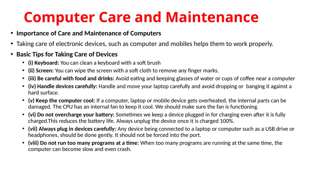 PART A 4. ICT Skills Basic Computer Operations ICT - slide 7 of 12
