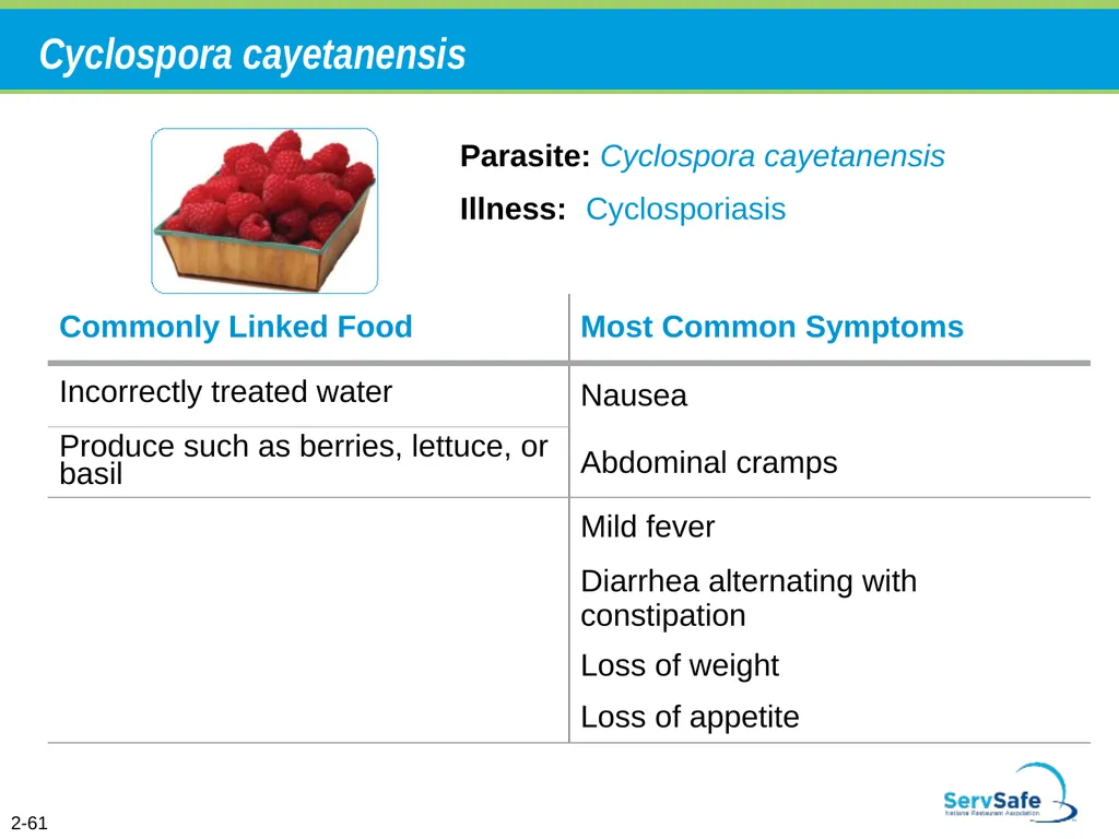 Foodborne Illnesses A foodborne illness is a - slide 83 of 118
