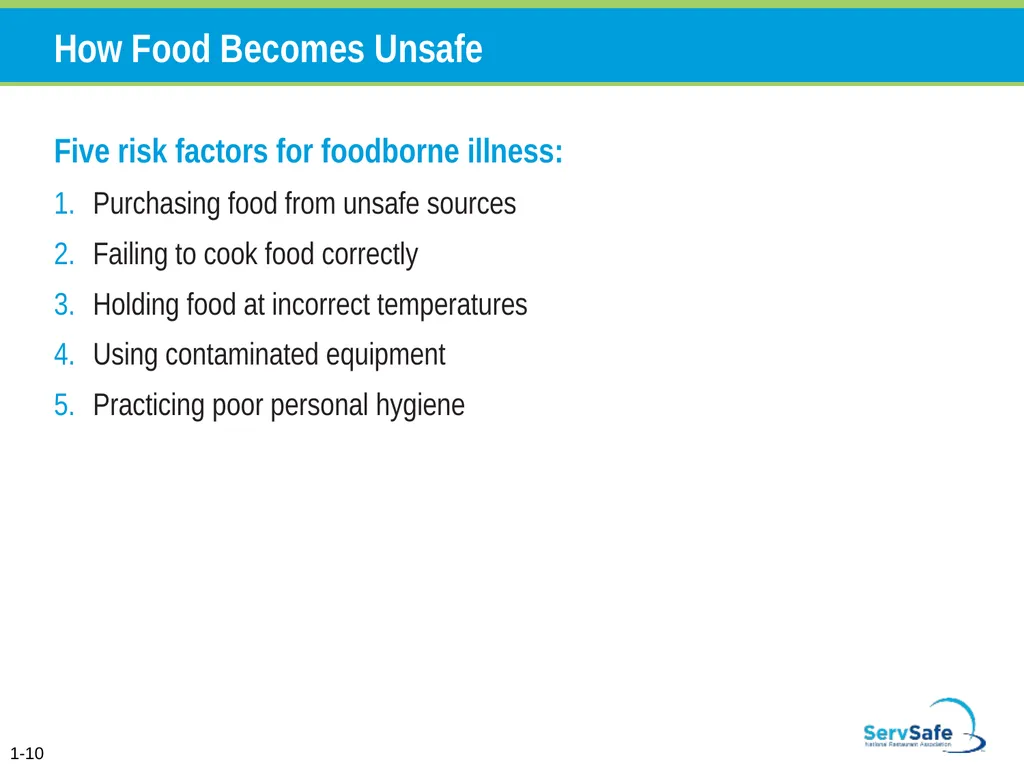 Foodborne Illnesses A foodborne illness is a - slide 10 of 118