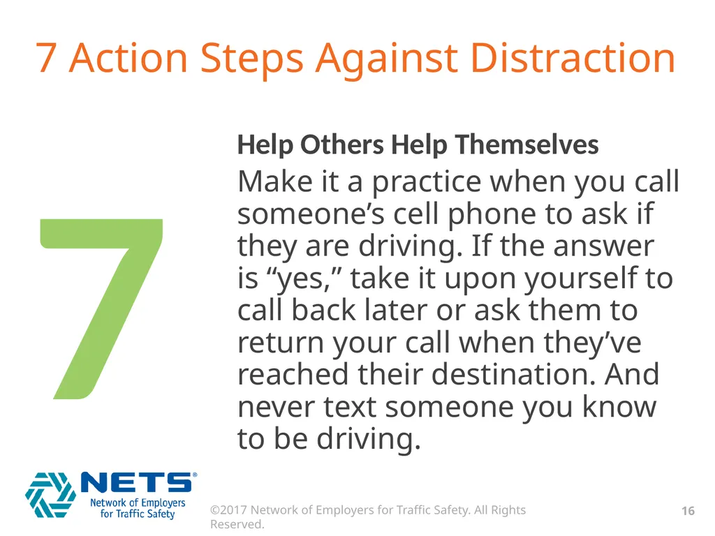 DRIVE FOCUSED. DRIVE SMART. GET HOME SAFELY. What - slide 16 of 17