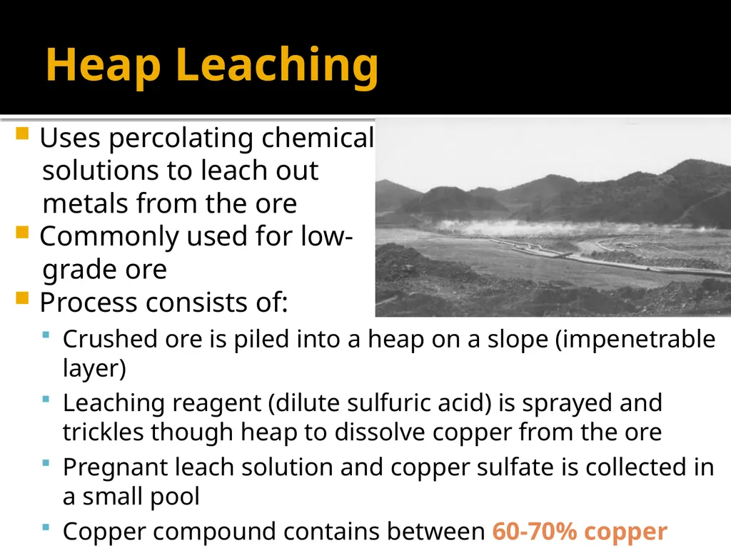 Copper Mining and Processing Learning Objectives - slide 68 of 87