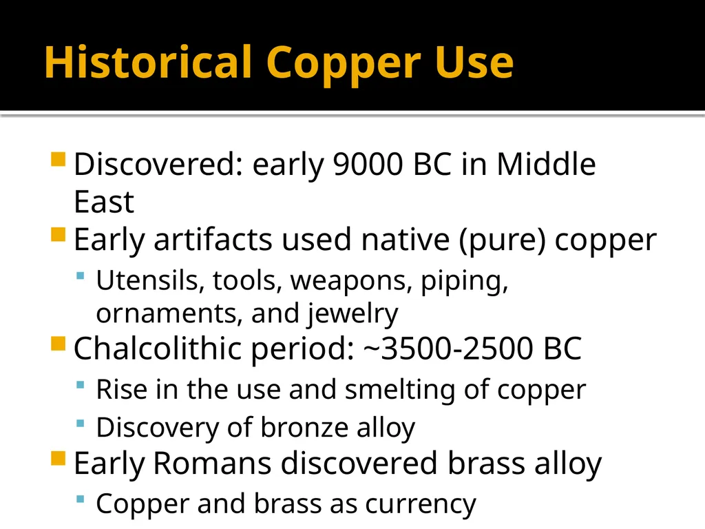 Copper Mining and Processing Learning Objectives - slide 9 of 87