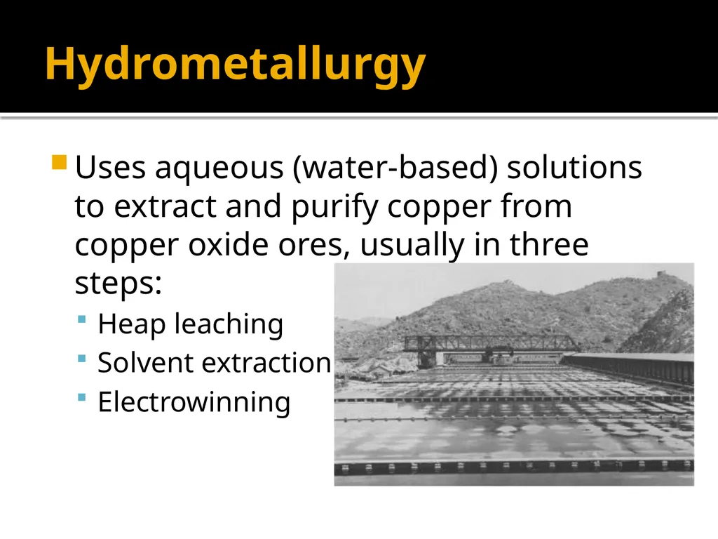 Copper Mining and Processing Learning Objectives - slide 67 of 87