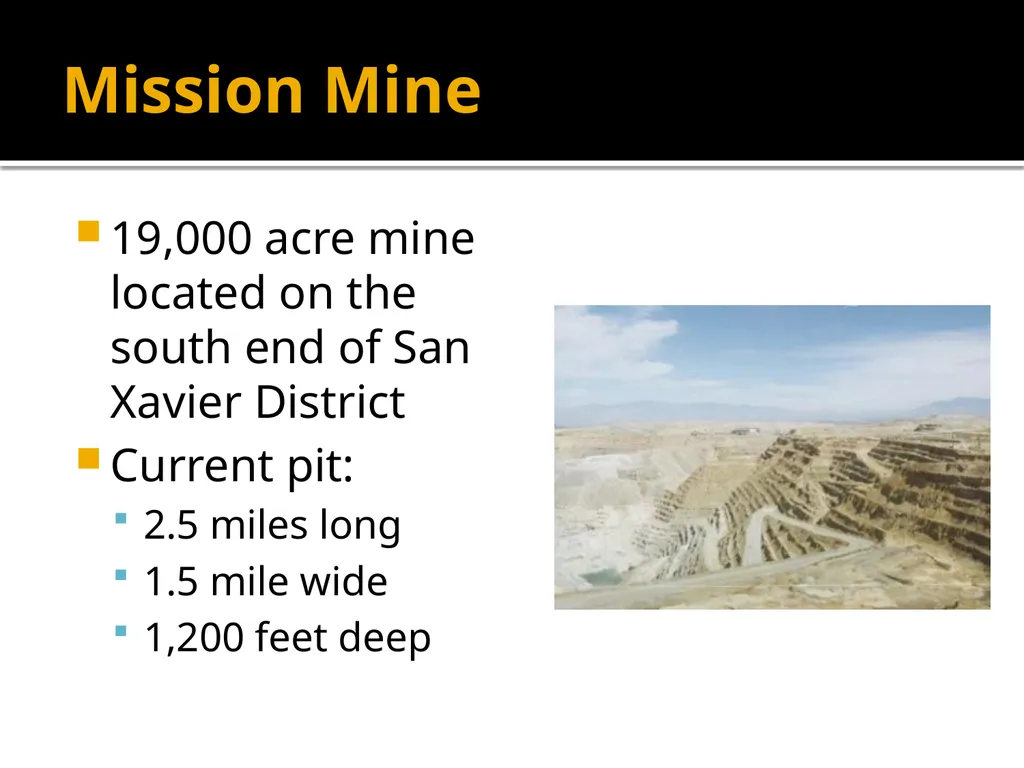Copper Mining and Processing Learning Objectives - slide 27 of 87