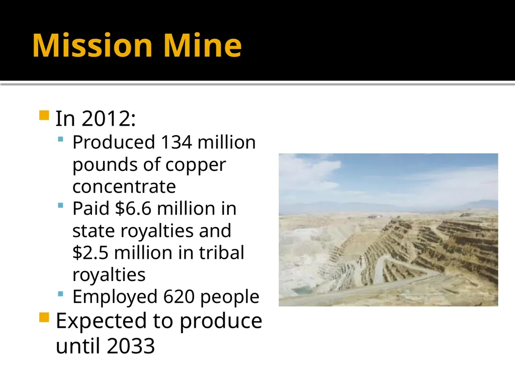 Copper Mining and Processing Learning Objectives - slide 28 of 87
