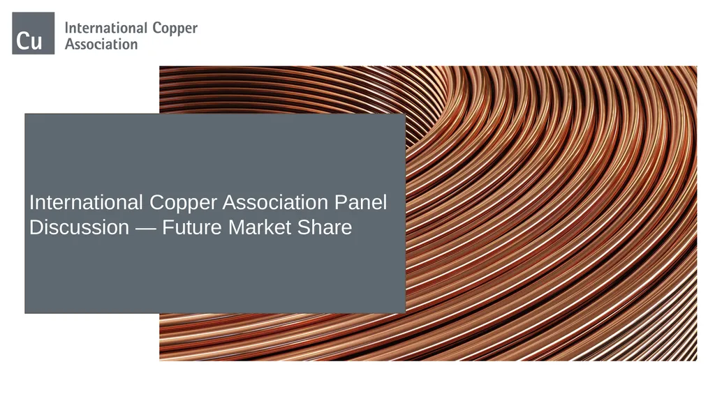 International Copper Association Panel Discussion - slide 1 of 7