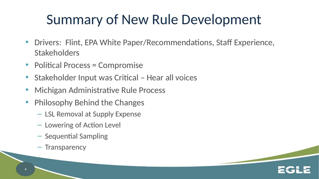 Michigan Revised Lead and Copper Rule CWS - slide 4 of 26