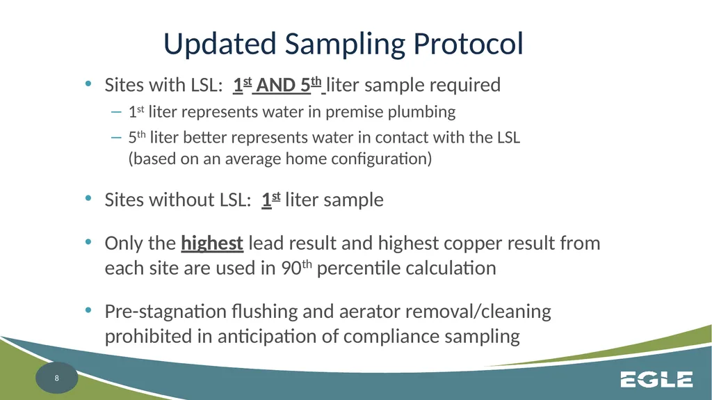 Michigan Revised Lead and Copper Rule CWS - slide 8 of 26