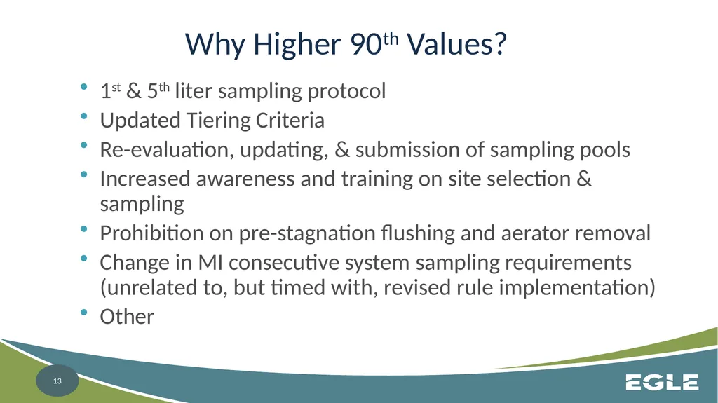 Michigan Revised Lead and Copper Rule CWS - slide 13 of 26