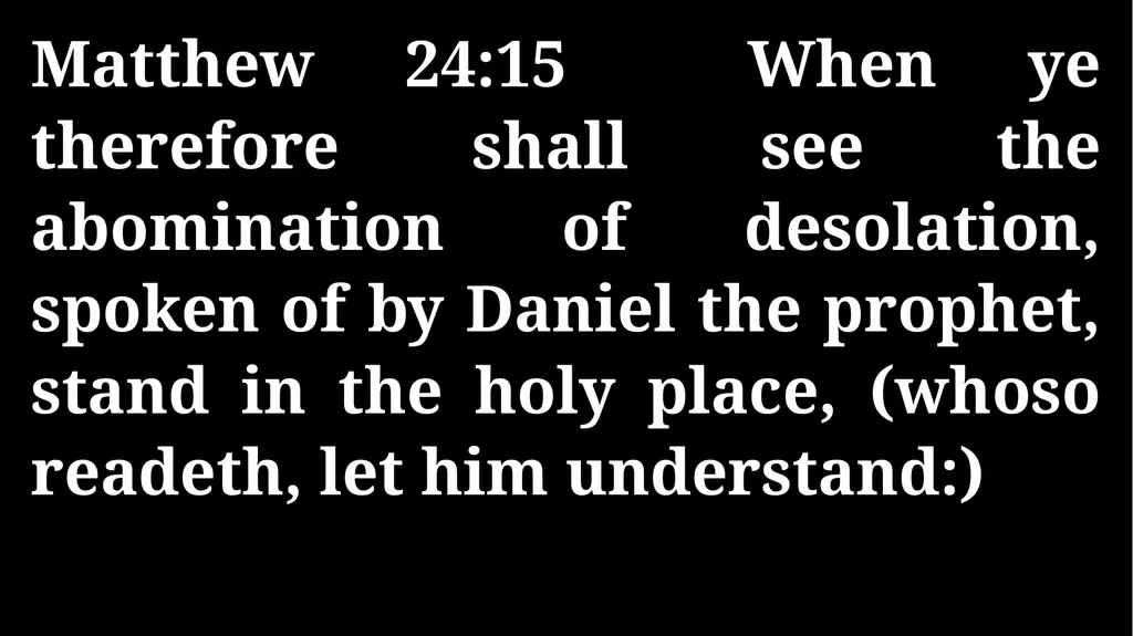 Thursday Bible Study Matthew 24:1-31 Joshua Tapp - slide 20 of 29