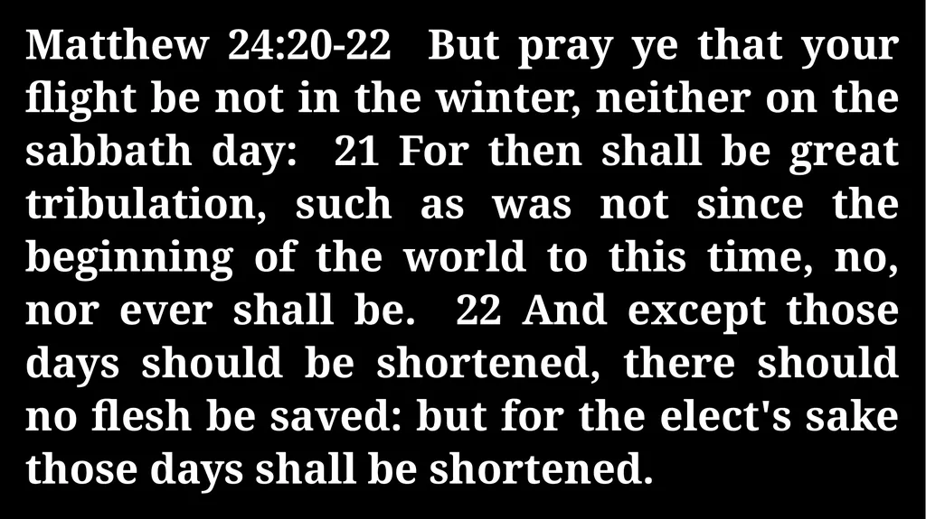 Thursday Bible Study Matthew 24:1-31 Joshua Tapp - slide 22 of 29