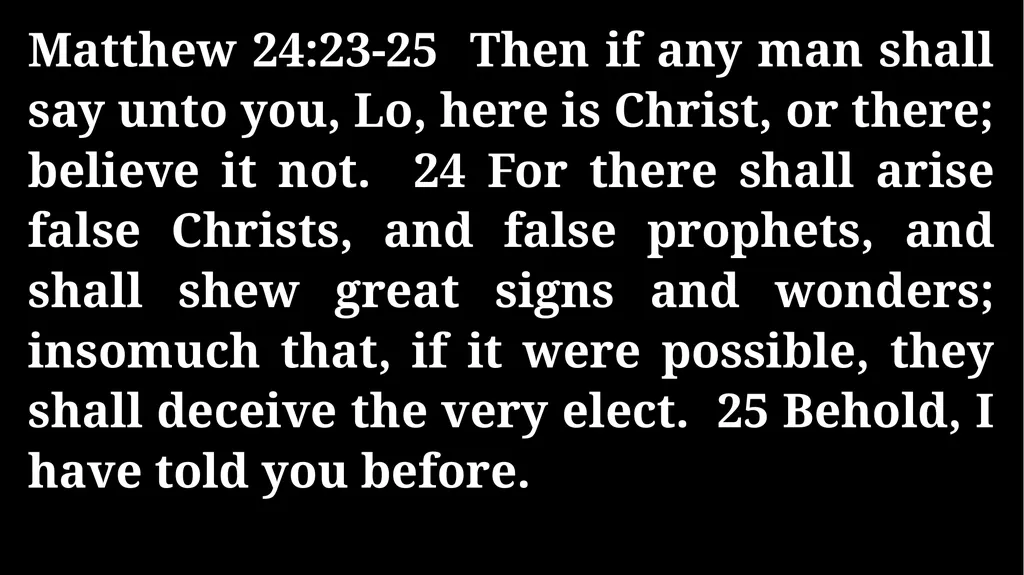 Thursday Bible Study Matthew 24:1-31 Joshua Tapp - slide 23 of 29