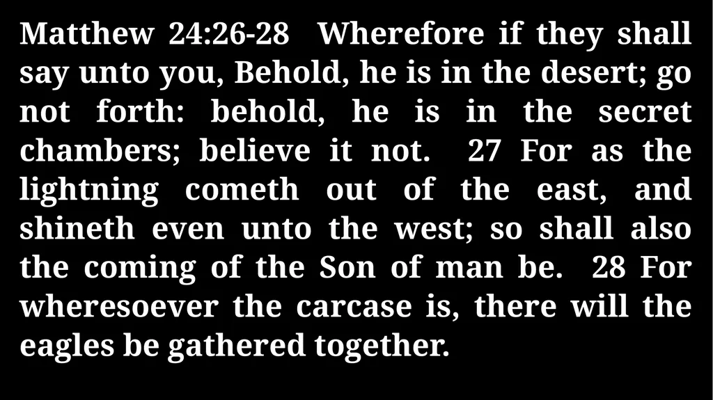 Thursday Bible Study Matthew 24:1-31 Joshua Tapp - slide 24 of 29