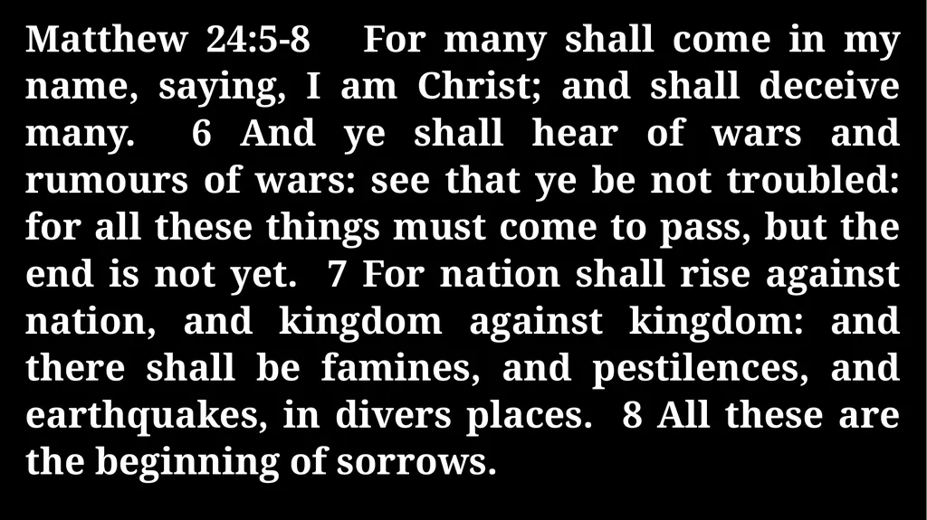 Thursday Bible Study Matthew 24:1-31 Joshua Tapp - slide 3 of 29