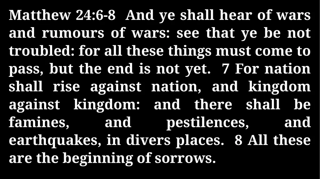 Thursday Bible Study Matthew 24:1-31 Joshua Tapp - slide 13 of 29