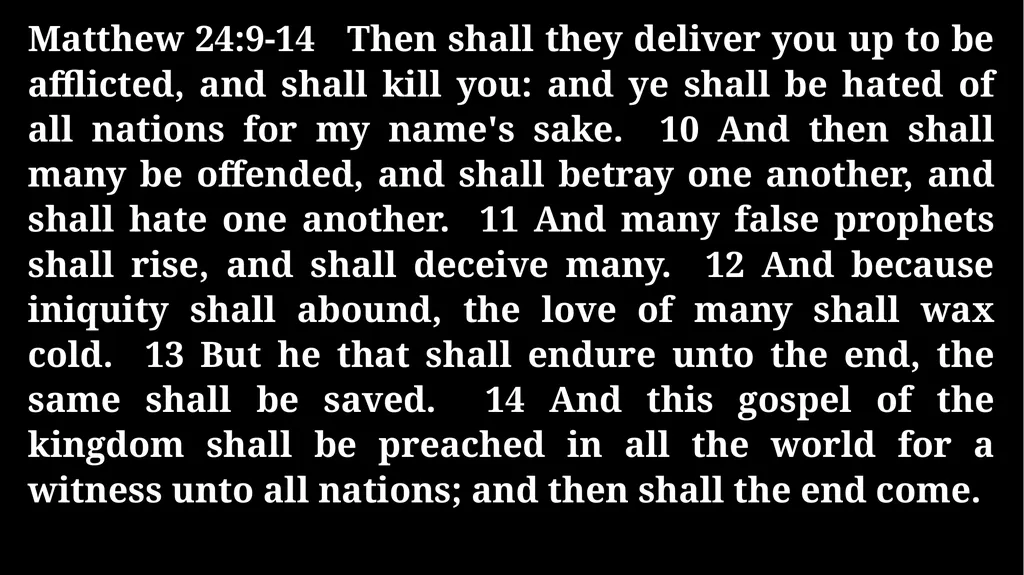 Thursday Bible Study Matthew 24:1-31 Joshua Tapp - slide 4 of 29