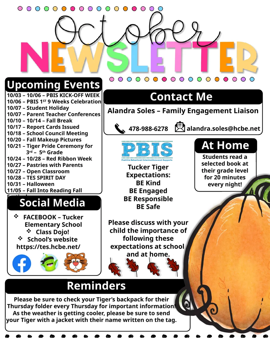 10/03 – 10/06 – PBIS KICK-OFF WEEK 10/06 – PBIS - slide 1 of 2