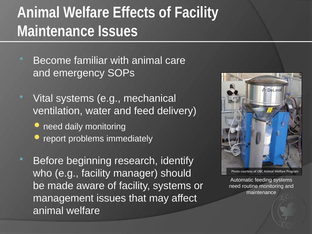 CCAC Training Module on: the Ethical Use and Care - slide 16 of 52