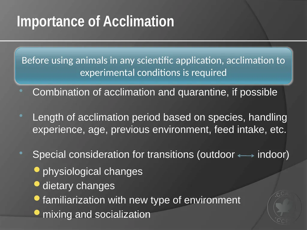CCAC Training Module on: the Ethical Use and Care - slide 24 of 52