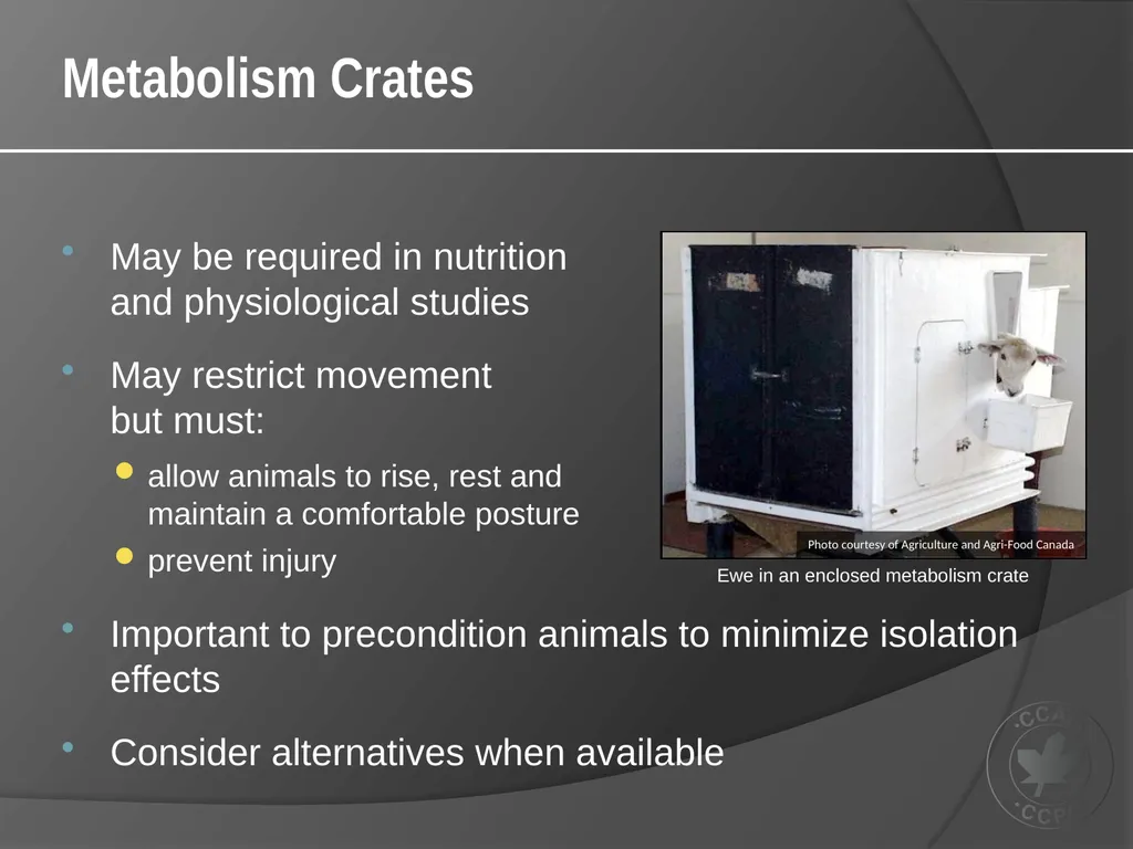 CCAC Training Module on: the Ethical Use and Care - slide 37 of 52