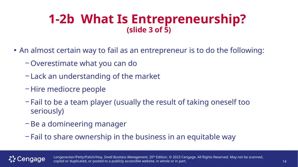 Small Business Management, 20e Chapter 1: The - slide 14 of 45