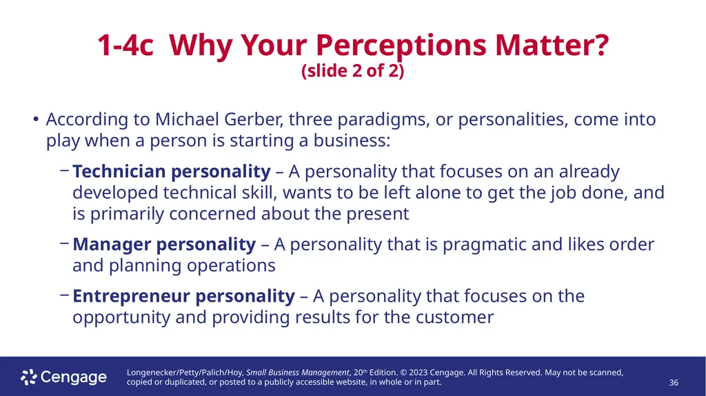 Small Business Management, 20e Chapter 1: The - slide 36 of 45