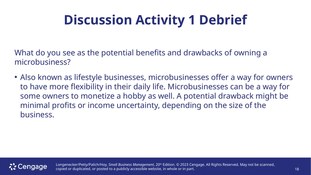 Small Business Management, 20e Chapter 1: The - slide 18 of 45