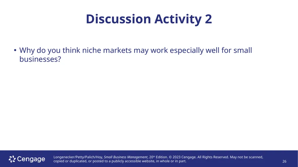 Small Business Management, 20e Chapter 1: The - slide 26 of 45
