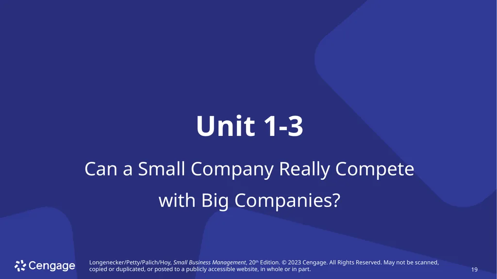 Small Business Management, 20e Chapter 1: The - slide 19 of 45