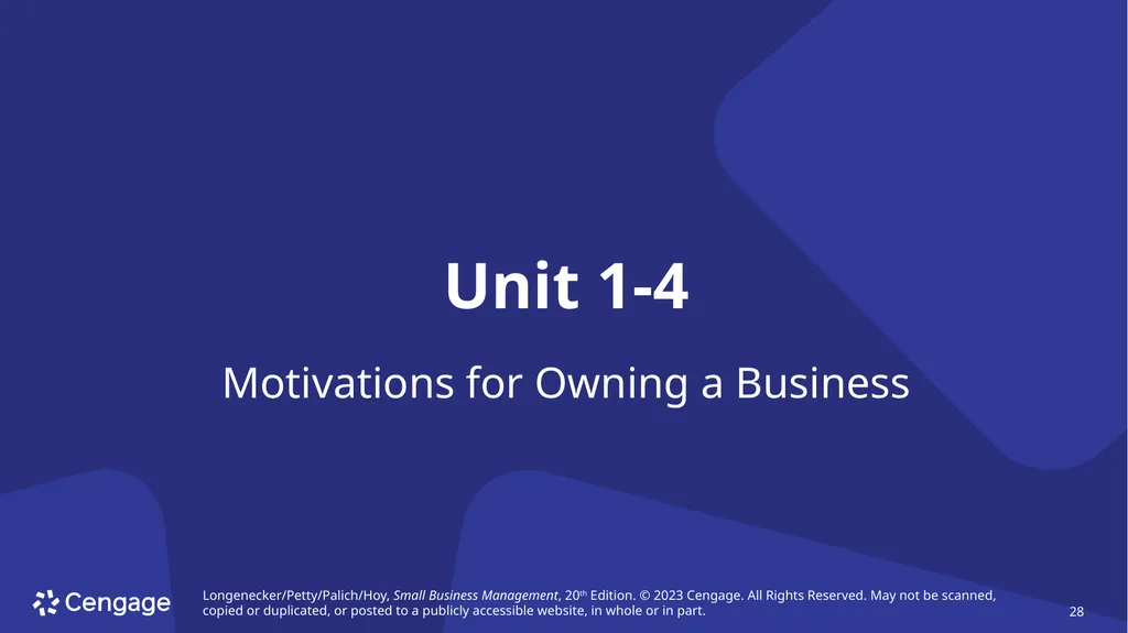 Small Business Management, 20e Chapter 1: The - slide 28 of 45