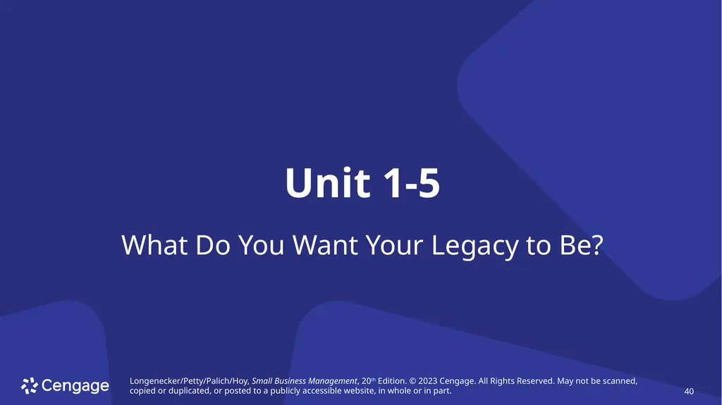Small Business Management, 20e Chapter 1: The - slide 40 of 45