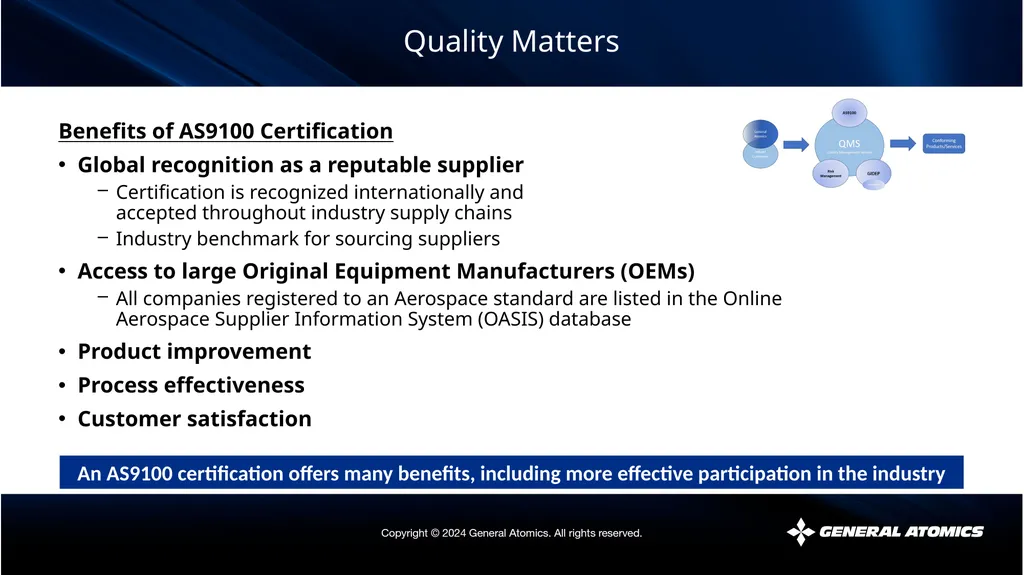 Quality Matters The views expressed by the - slide 23 of 34