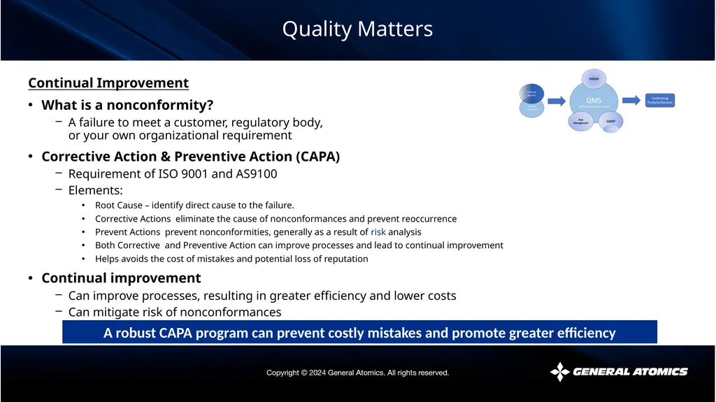 Quality Matters The views expressed by the - slide 25 of 34