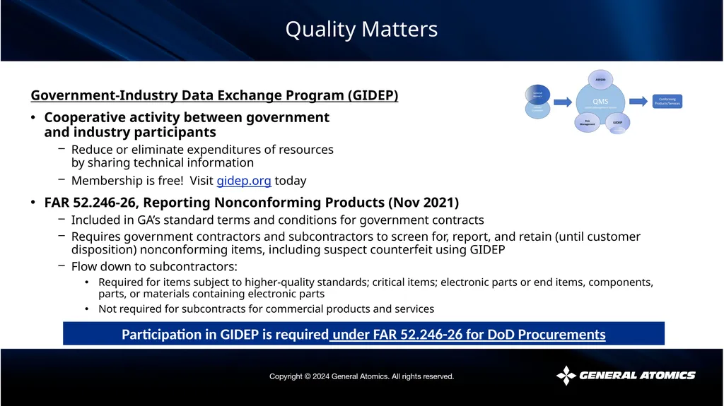 Quality Matters The views expressed by the - slide 26 of 34