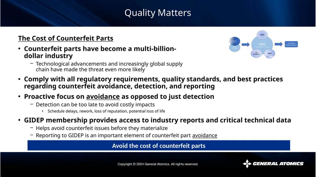Quality Matters The views expressed by the - slide 27 of 34