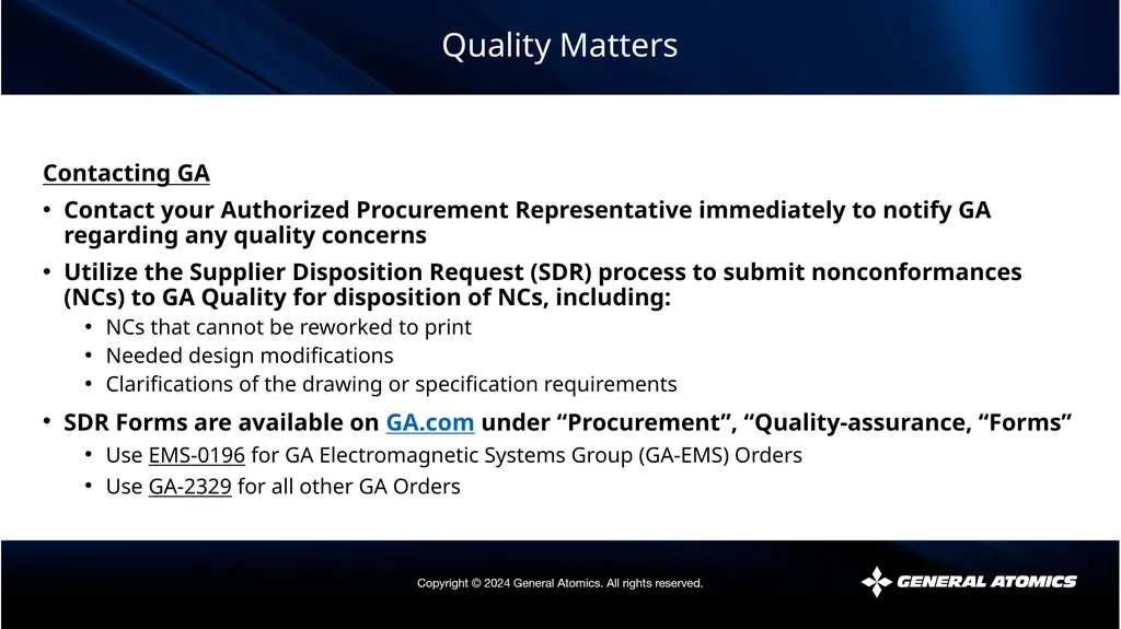 Quality Matters The views expressed by the - slide 33 of 34