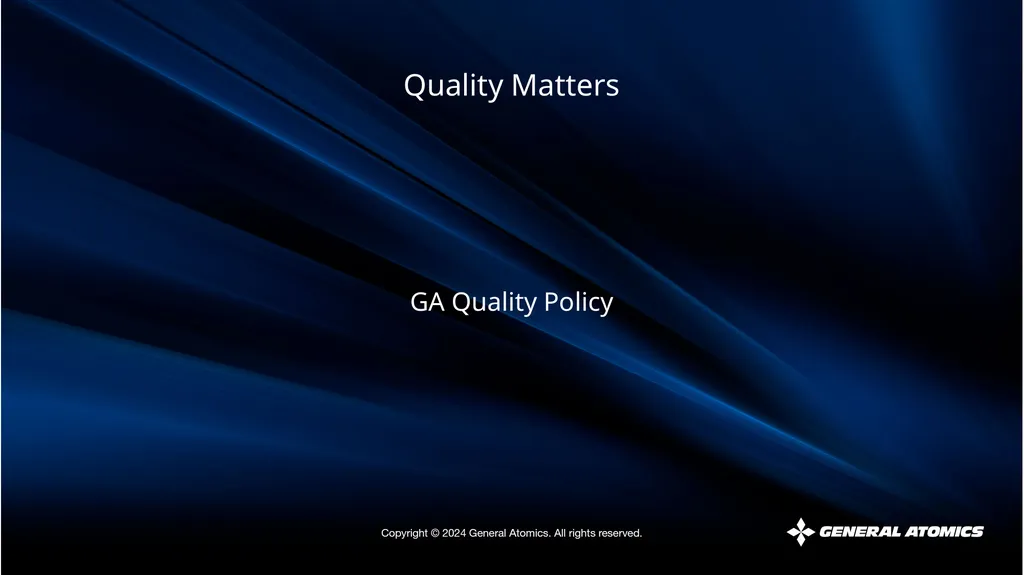 Quality Matters The views expressed by the - slide 9 of 34
