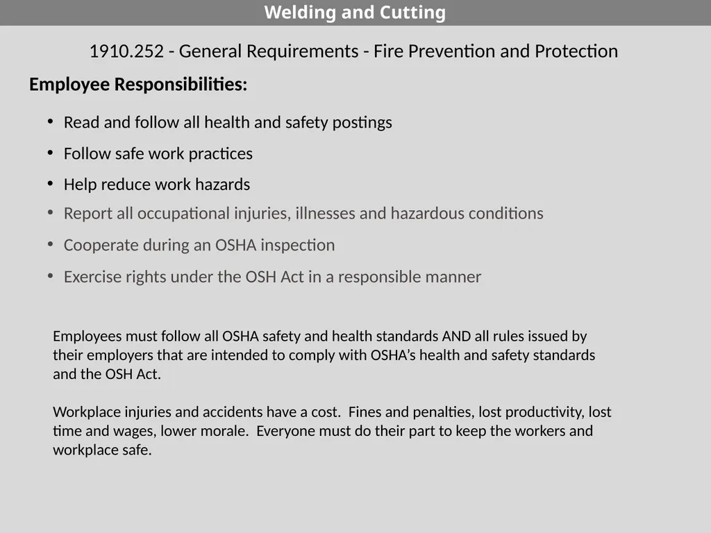 29 CFR 1926 - Subpart J Welding and Cutting - slide 28 of 52