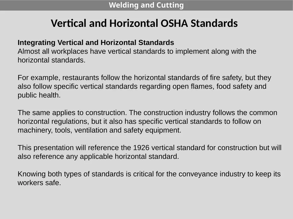 29 CFR 1926 - Subpart J Welding and Cutting - slide 6 of 52