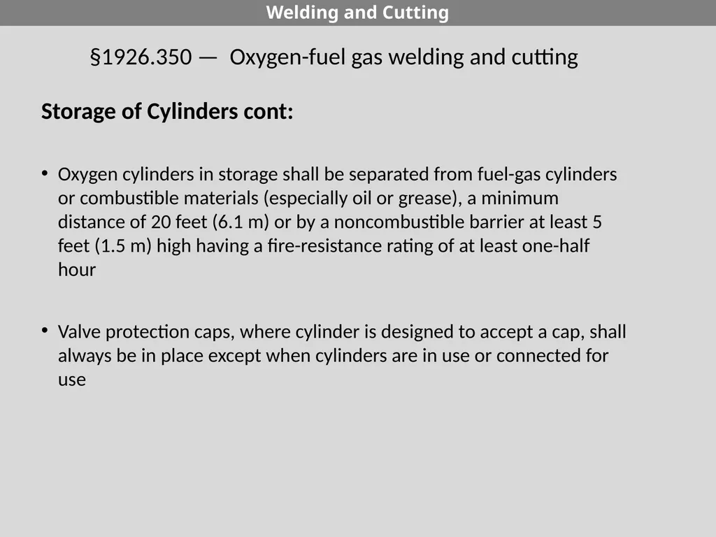 29 CFR 1926 - Subpart J Welding and Cutting - slide 10 of 52