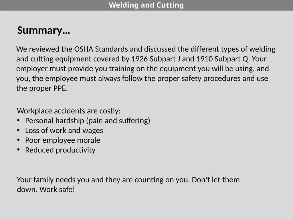 29 CFR 1926 - Subpart J Welding and Cutting - slide 49 of 52