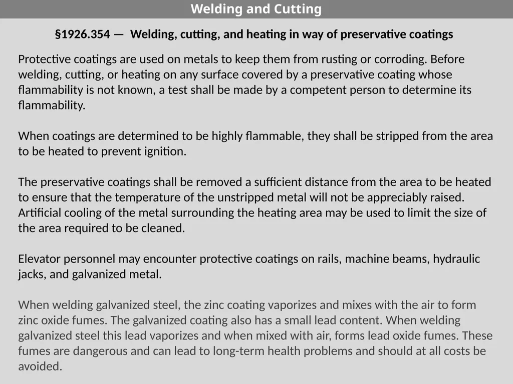 29 CFR 1926 - Subpart J Welding and Cutting - slide 43 of 52
